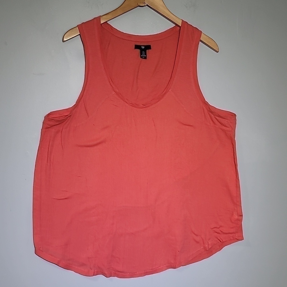 Gap Orange Coral V-Neck Women's Tank Top